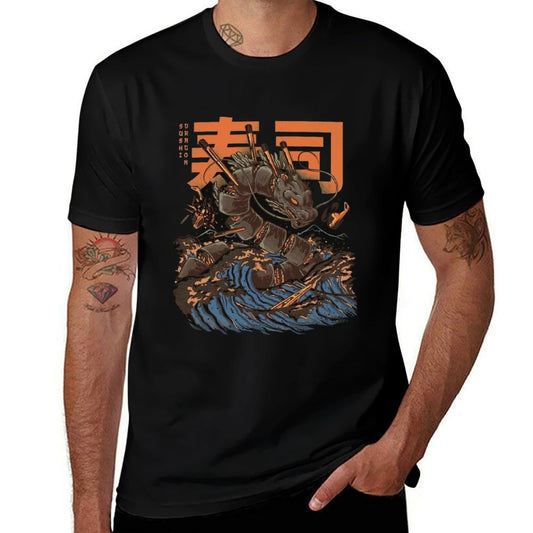 Great Sushi Dragon  Easy-care T-Shirt