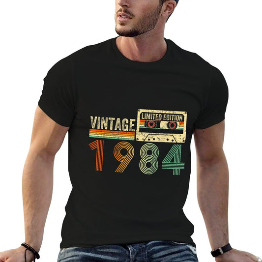 40 Year Old Gifts Vintage 1984 40th Birthday Cassette Tape T-Shirt