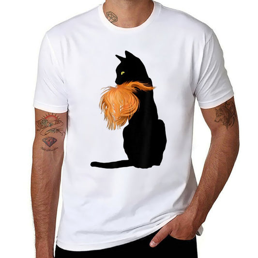 Cat Ladies for Kamala, Funny, Cat, Trump Hair, Womens Comfortable T-Shirt