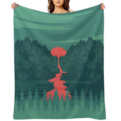 The Red River Throw Blanket