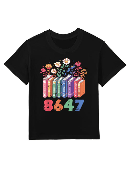 Resist 8647 Books Love Peace Protest Anti Women Girls Kids T-Shirt