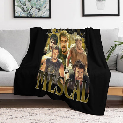 Retro Paul Mescal Throw Blanket