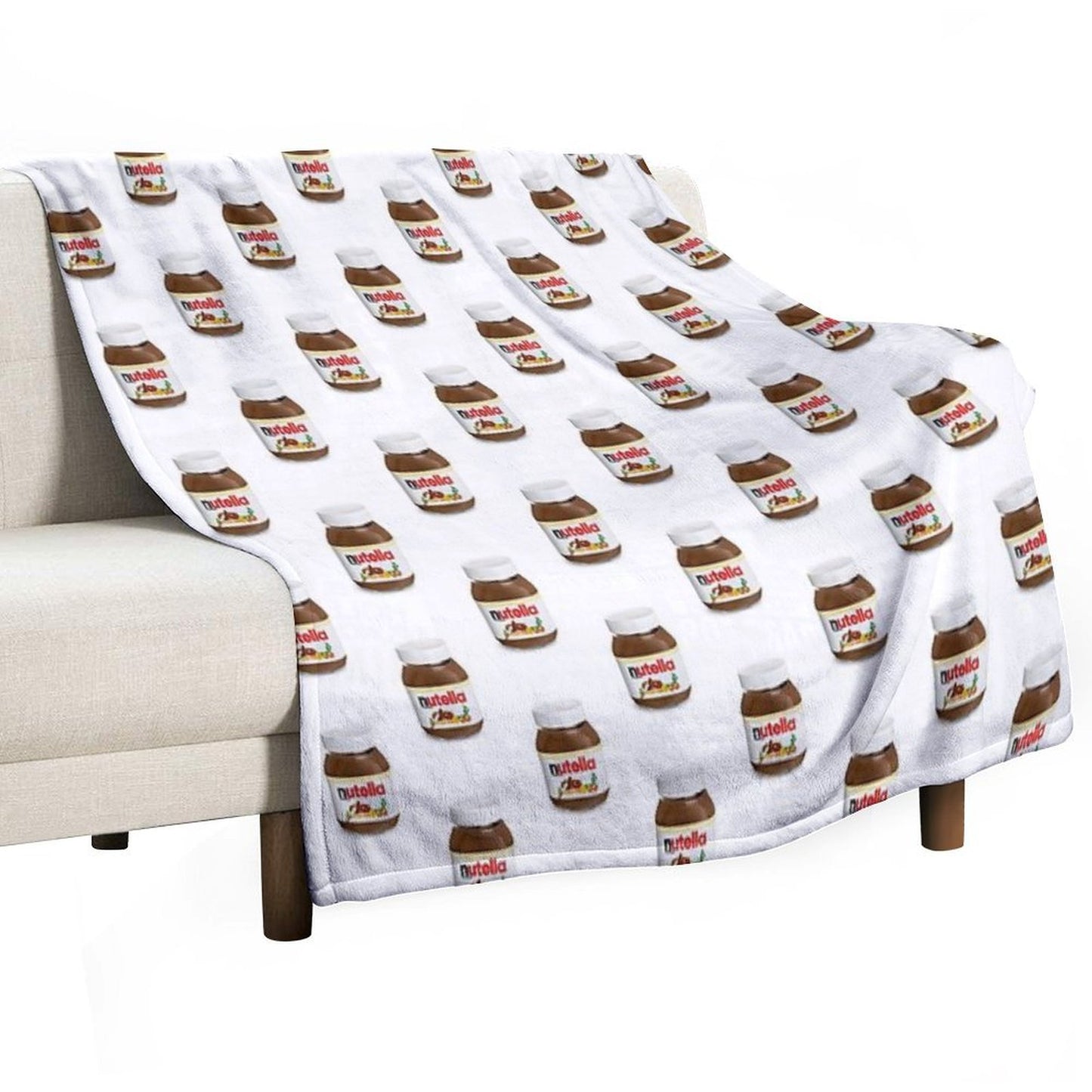 Real Nutella Throw Blanket