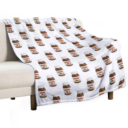 Real Nutella Throw Blanket