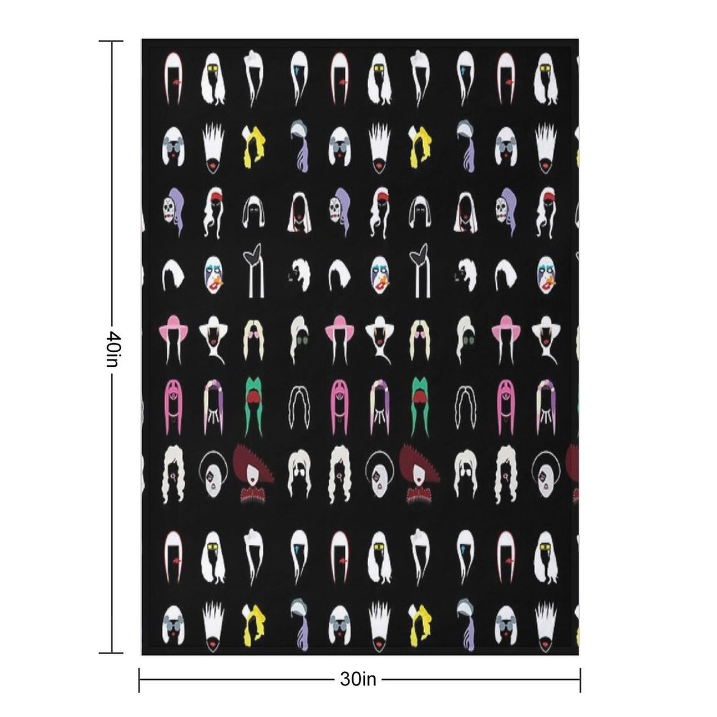 Lady Gaga Portrait Throw Blanket
