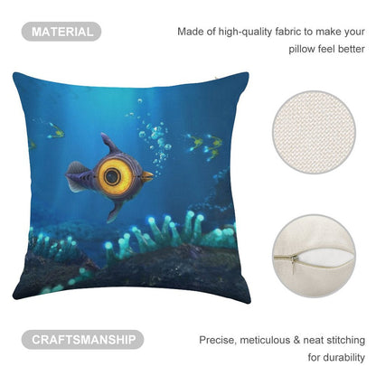 Peeper Linen Throw Pillow Cover