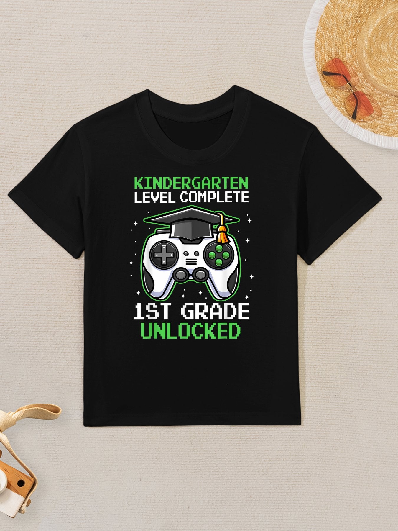 Kindergarten Graduation 1st Grade Unlocked Gamer Boys Kids Kids T-Shirt