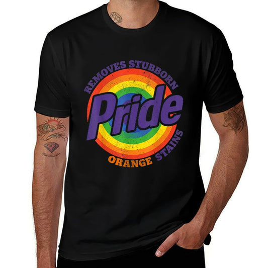 Pride Removes Stubborn Orange Stains Pride Month LGBTQ Retro  Soft T-Shirt
