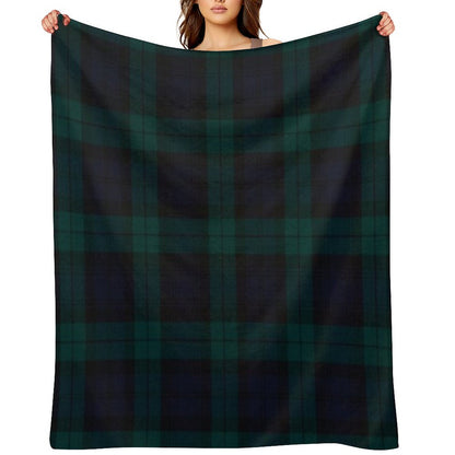 Black Watch Scottish Tartan Throw Blanket