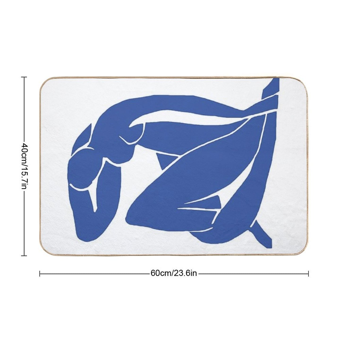 Henri Matisse Blue Nude II 1952 (Nu Bleu) Digital Art Print Bath Mat