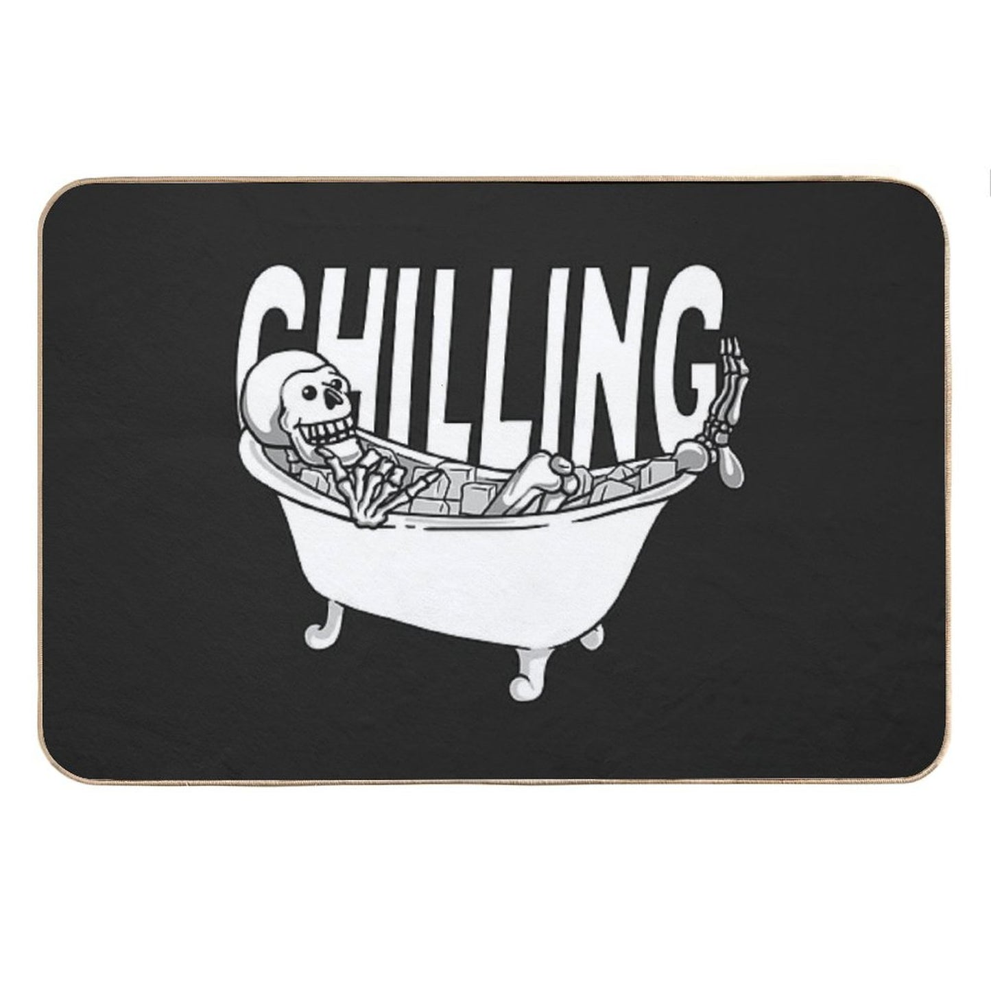Chilling in Ice Bath Bath Mat