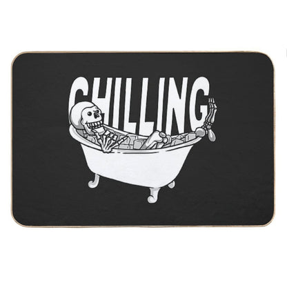 Chilling in Ice Bath Bath Mat