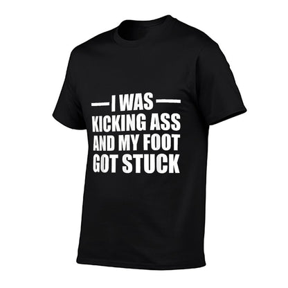Funny Broken Foot Leg Joke Recovery Surgery Injury Gift T-Shirt