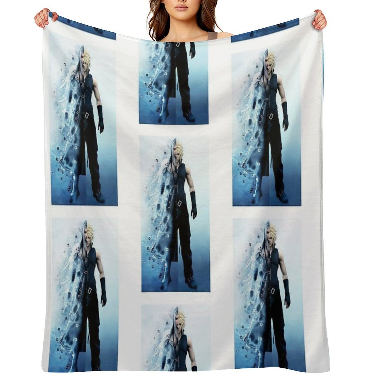 Final Fantasy VII - Sephiroth And Cloud Throw Blanket