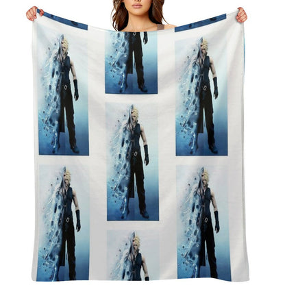 Final Fantasy VII - Sephiroth And Cloud Throw Blanket