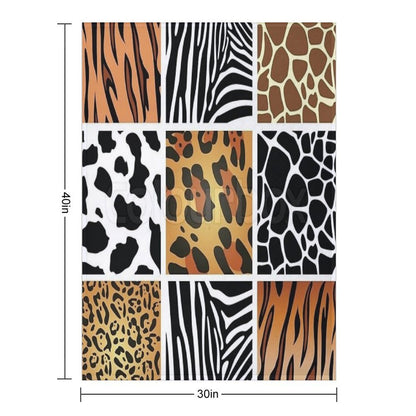 Colorful Patterns Throw Blanket