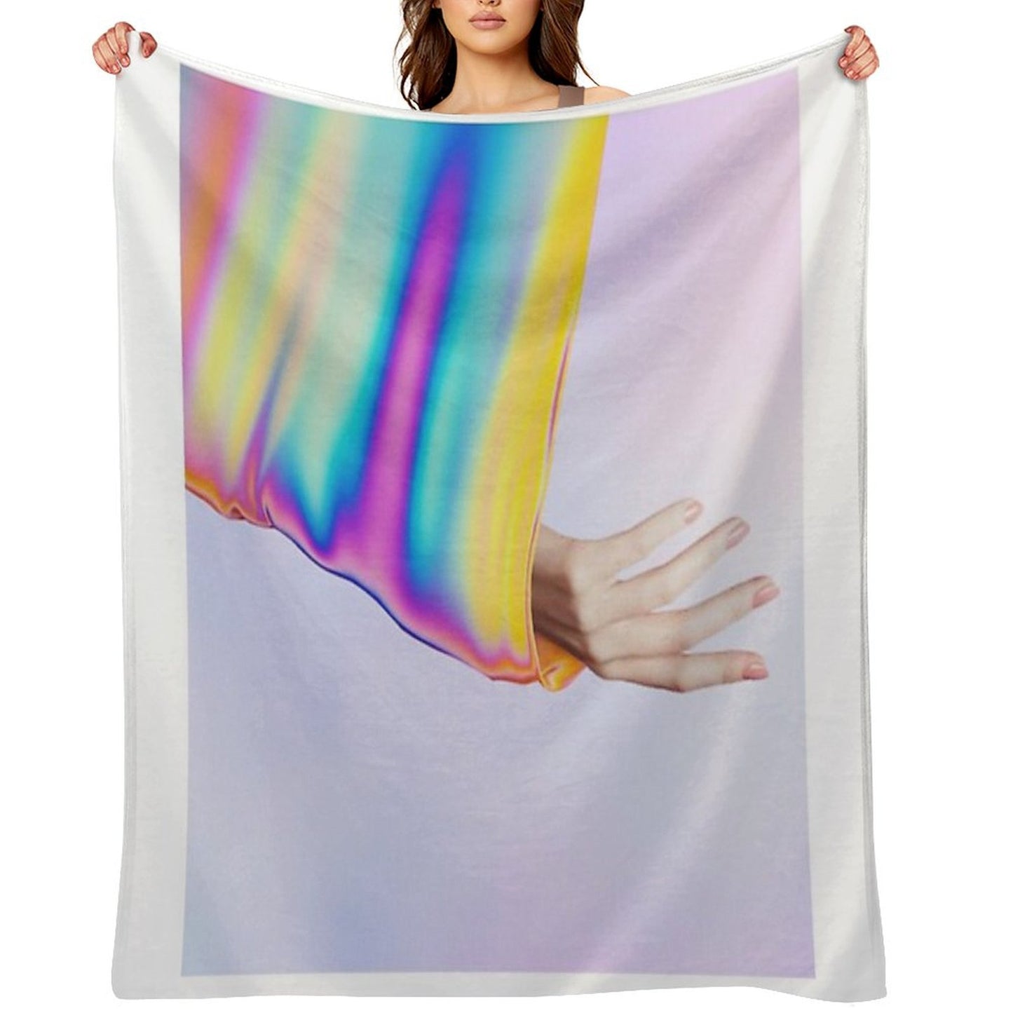 Drifting In Colors That Don't Exist Throw Blanket