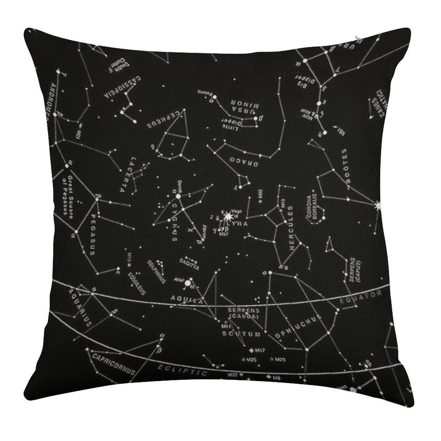 Constellations Linen Throw Pillow Cover