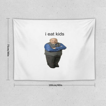 Bertram Eats Kids Tapestry