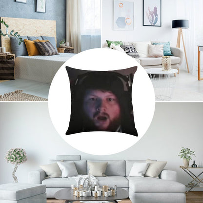 Caseoh Linen Throw Pillow Cover