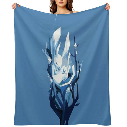 Ori Sleeping - Ori And The Will of Wisps - In The Blind Forest Throw Blanket