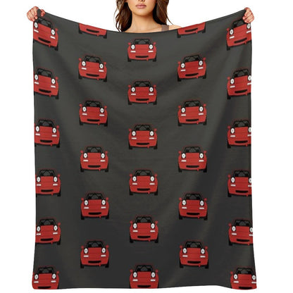 Miata Racecar Throw Blanket
