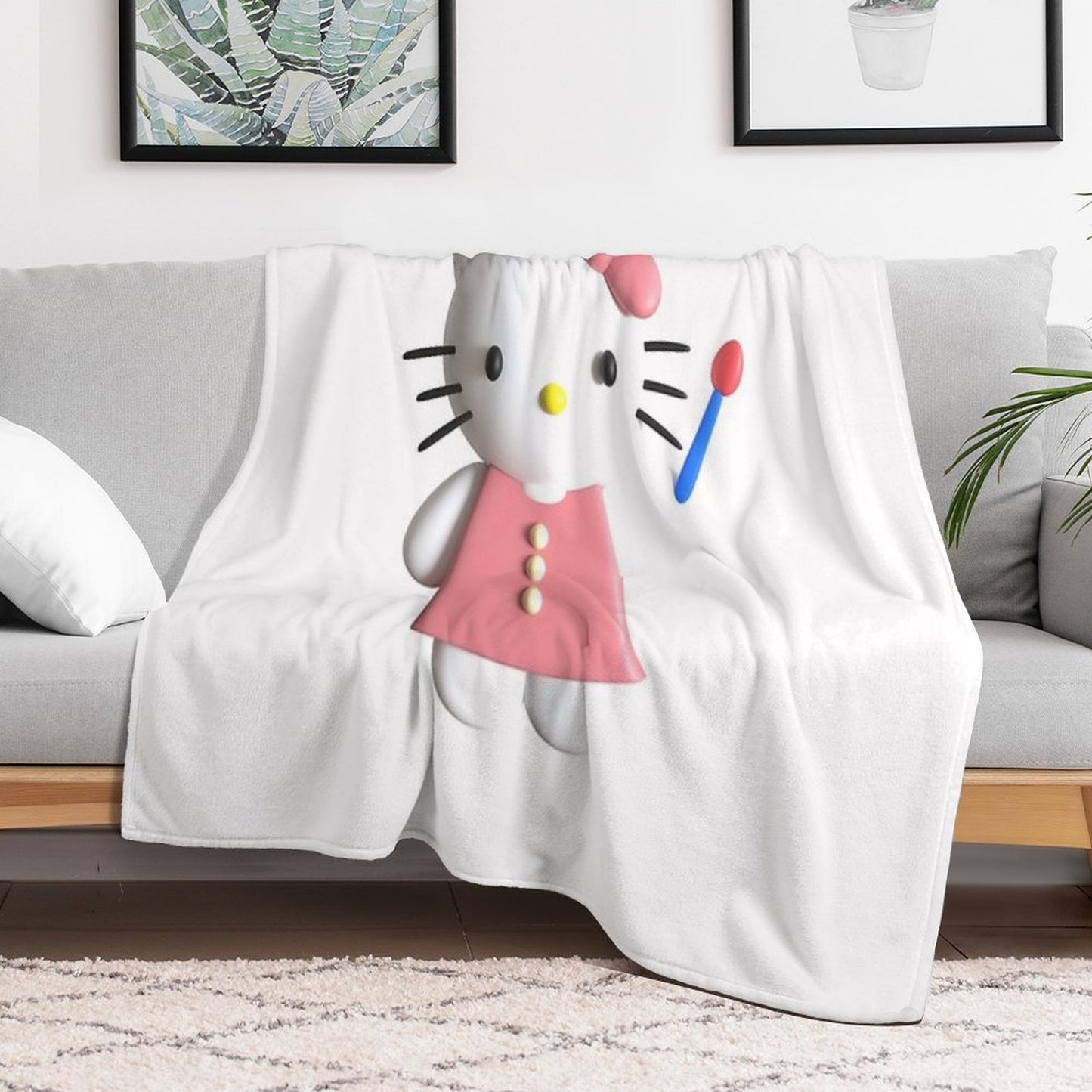 Kitty Throw Blanket