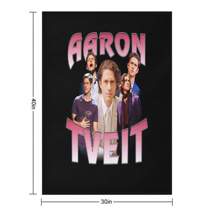Aaron Tveit Retro Throw Blanket
