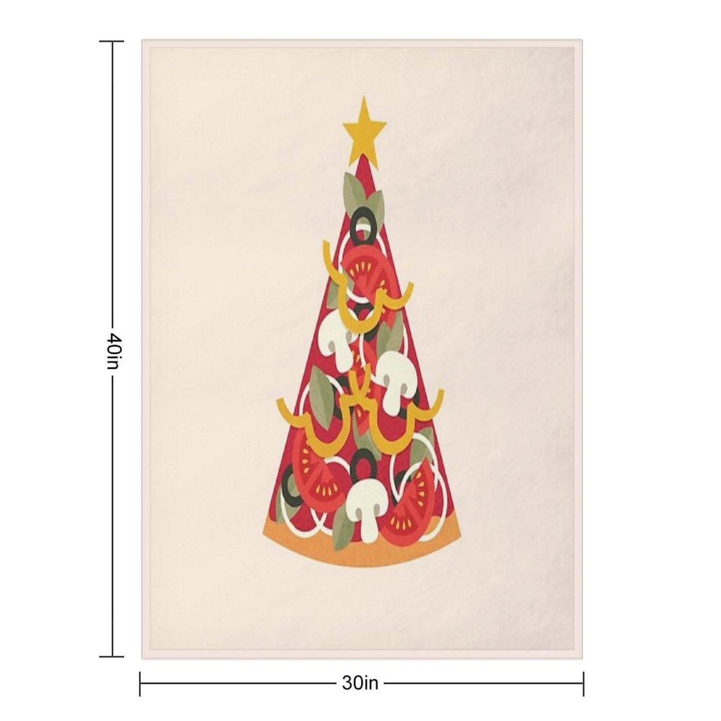 Pizza on Earth - Vegetarian Version Throw Blanket