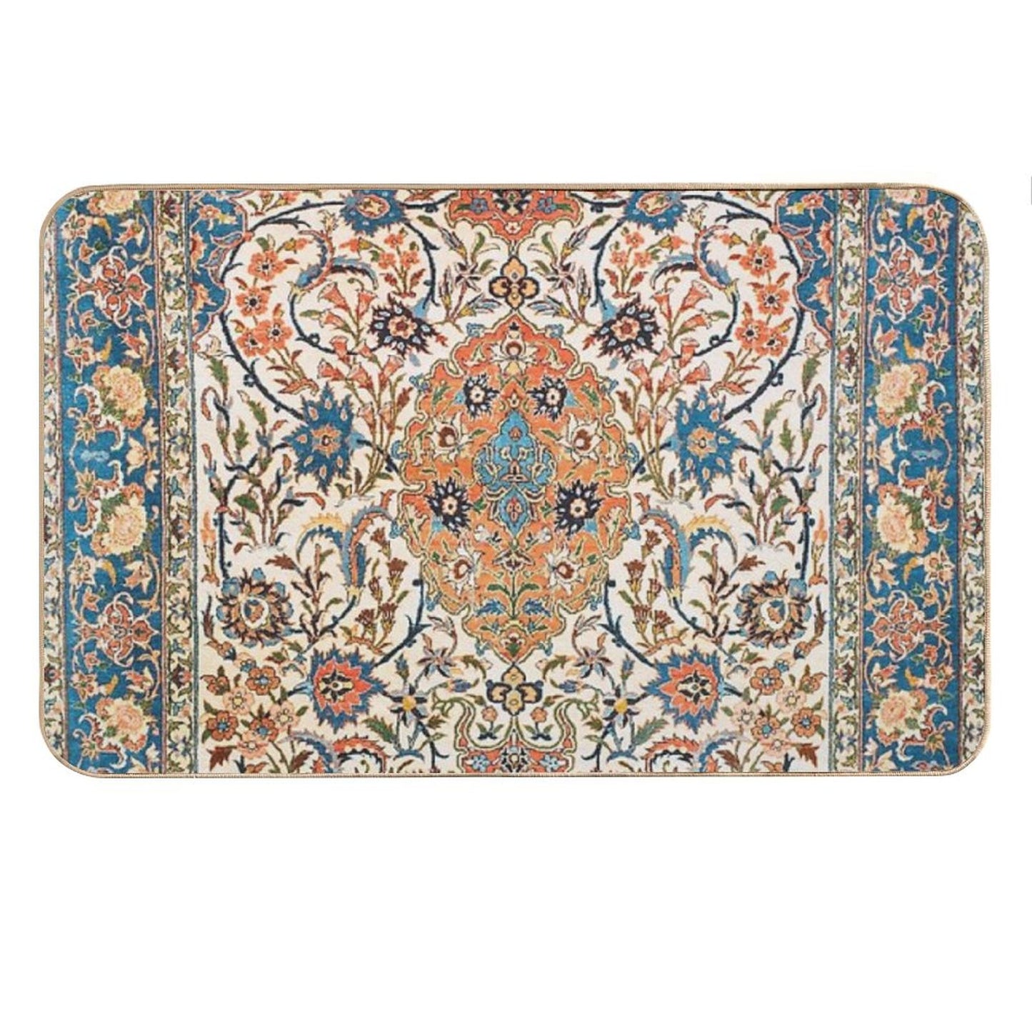 Isfahan Antique Central Persian Carpet Print Bath Mat