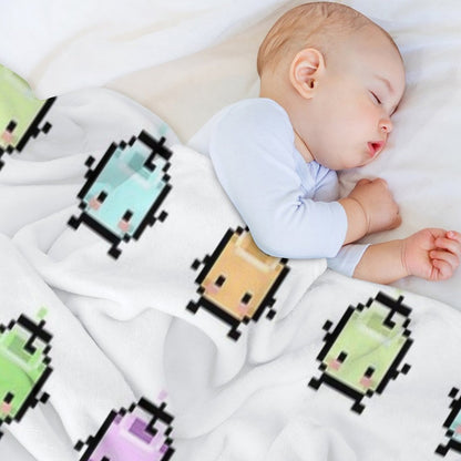 Stardew Valley Pastel Junimos Throw Blanket