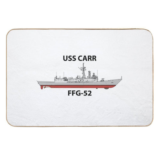 USS CARR - FFG-52 - OLIVER HAZARD PERRY CLASS  Pet-Safe Bath Mat