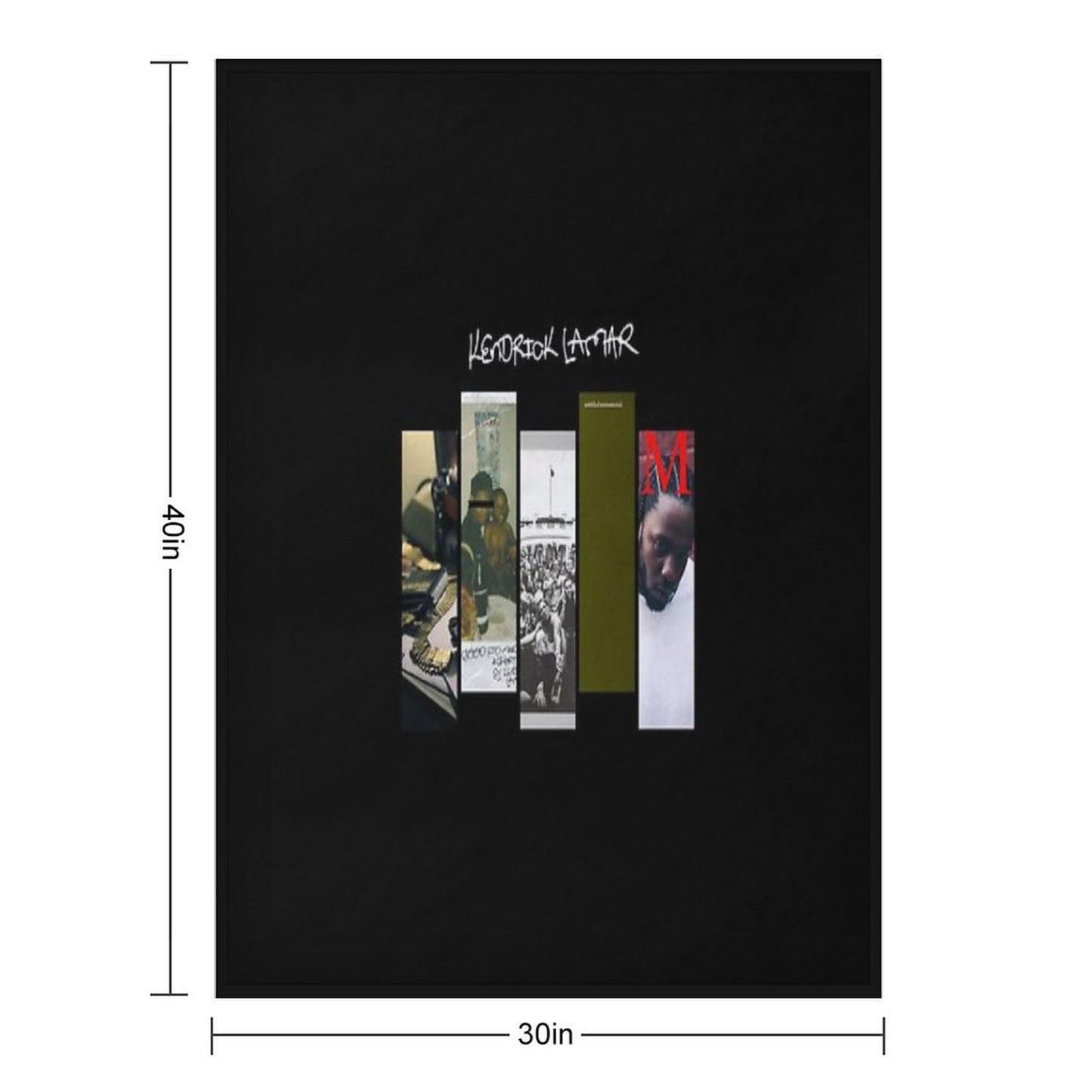 Kendrick Lamar Discography Throw Blanket
