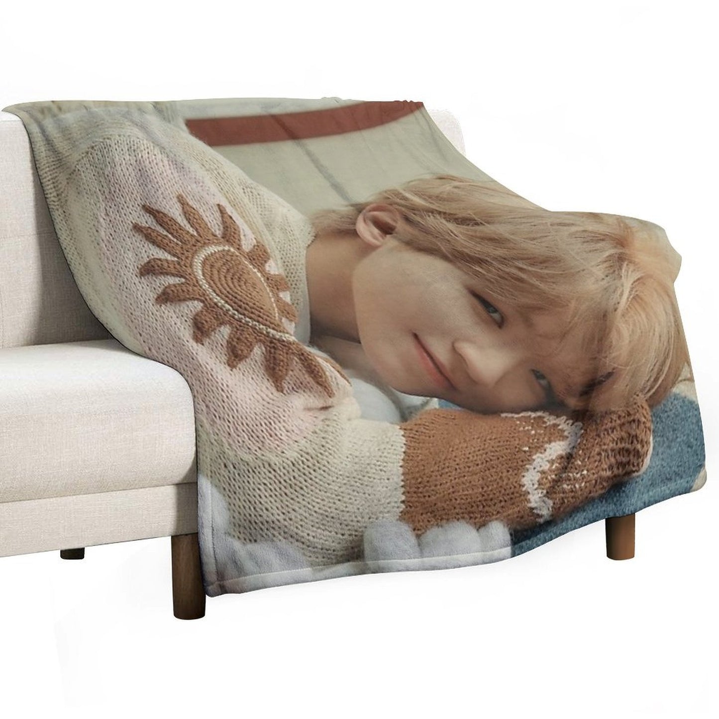 Seventeen Woozi Power of Love Throw Blanket