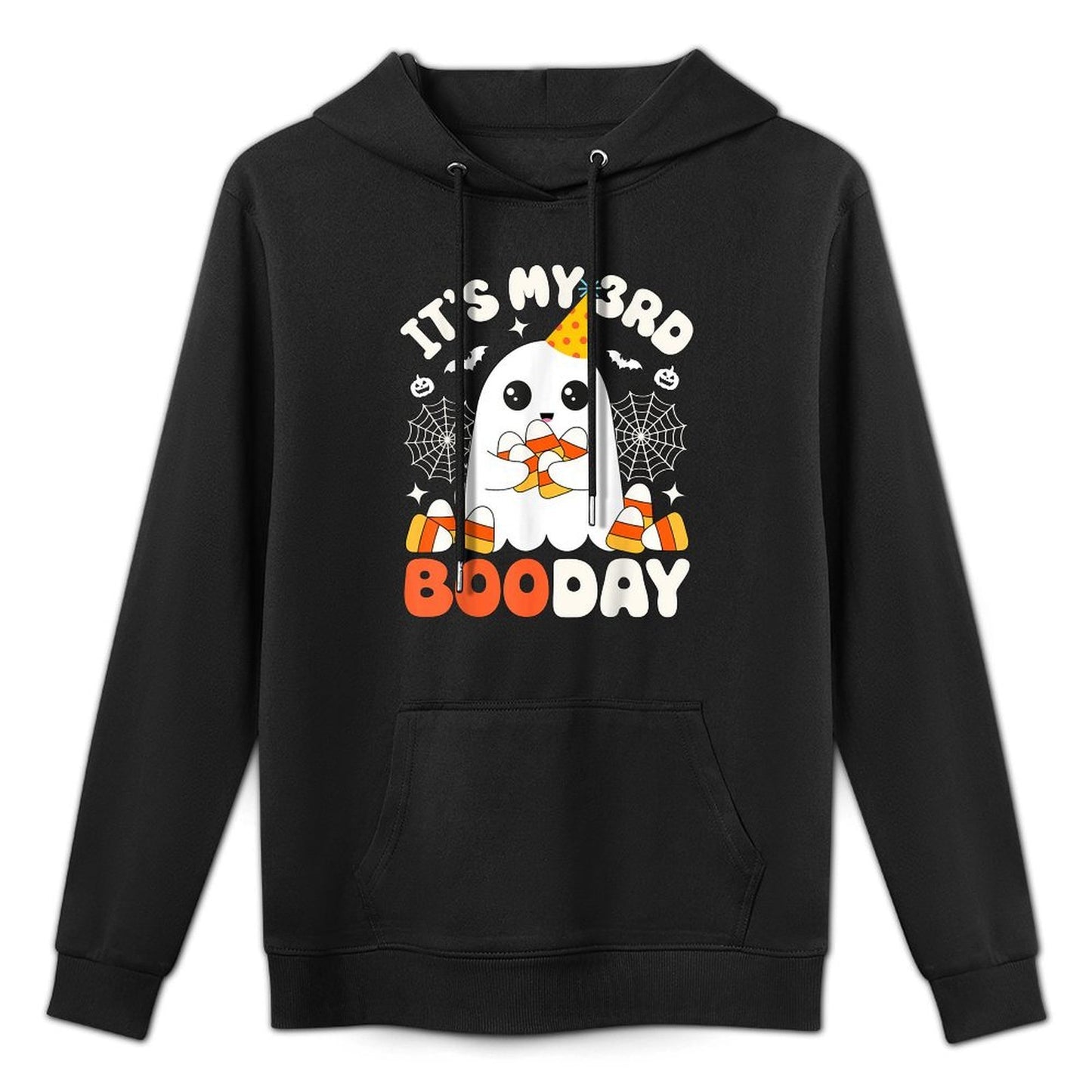 Its My 3rd Boo Day, Funny Halloween Ghost 3rd Birthday Boy Durable Construction Hoodie
