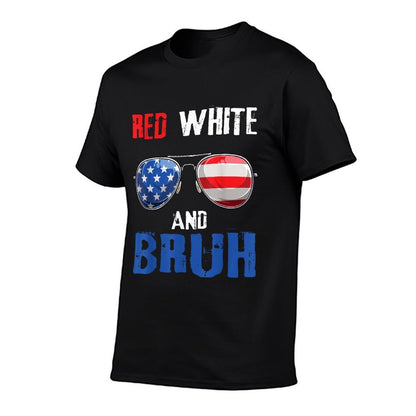 Red White And Bruh 4th Of July Boys Patrioticns Kids  Vintage-inspired T-Shirt