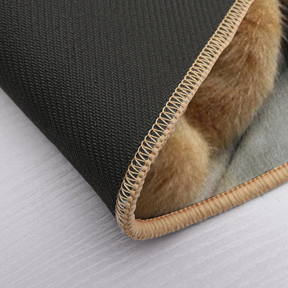 Ginger Cat Sleeping Bath Mat