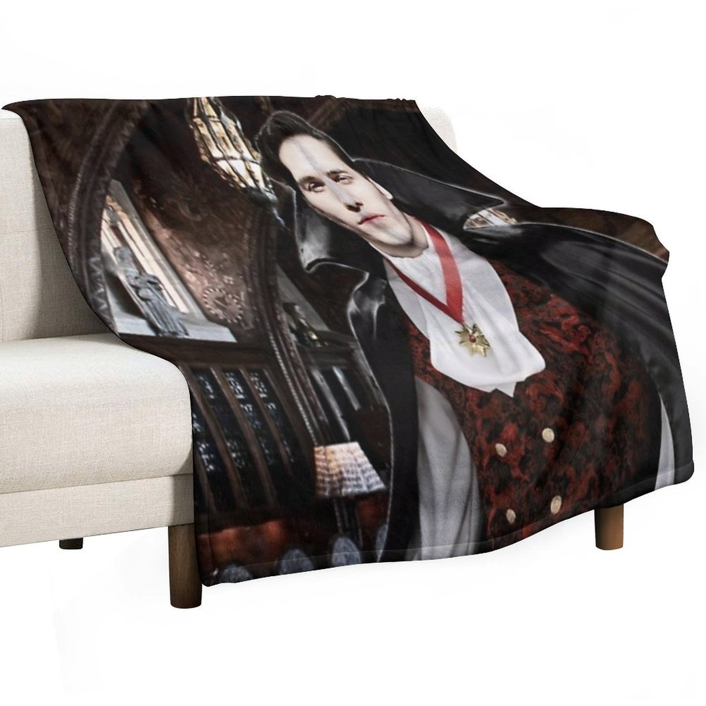 Vampire Jerma Throw Blanket