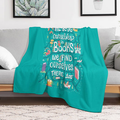 Lose Ourselves in Books Throw Blanket
