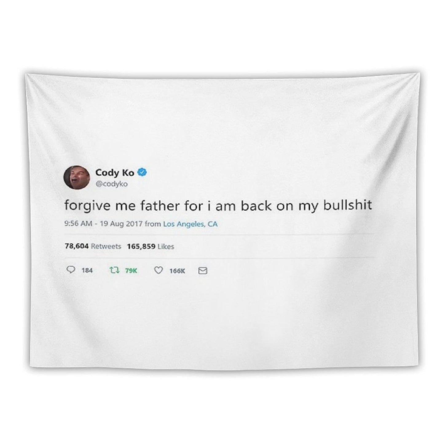 Cody Ko Tweet Tapestry
