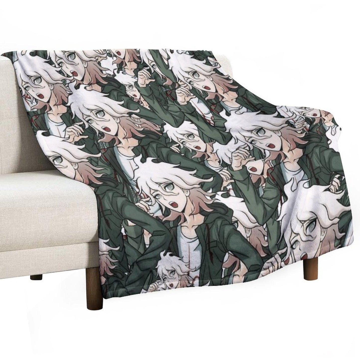 Nagito Komaeda Voice Hope Throw Blanket