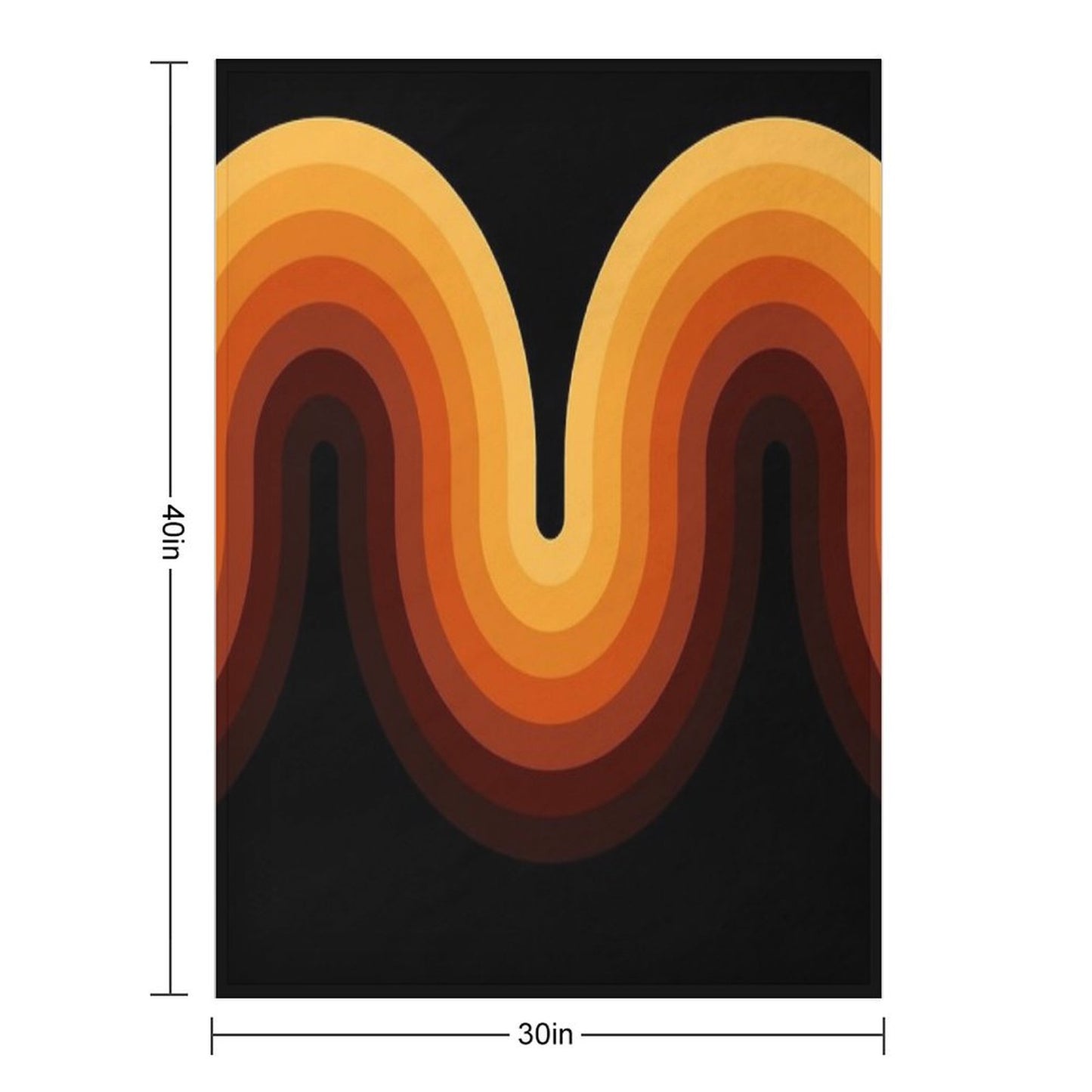 Retro Wave Throw Blanket