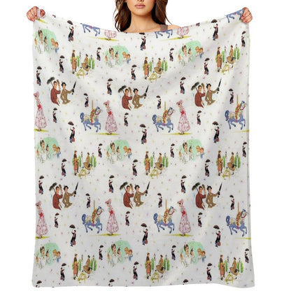 Mary Poppins IX Throw Blanket