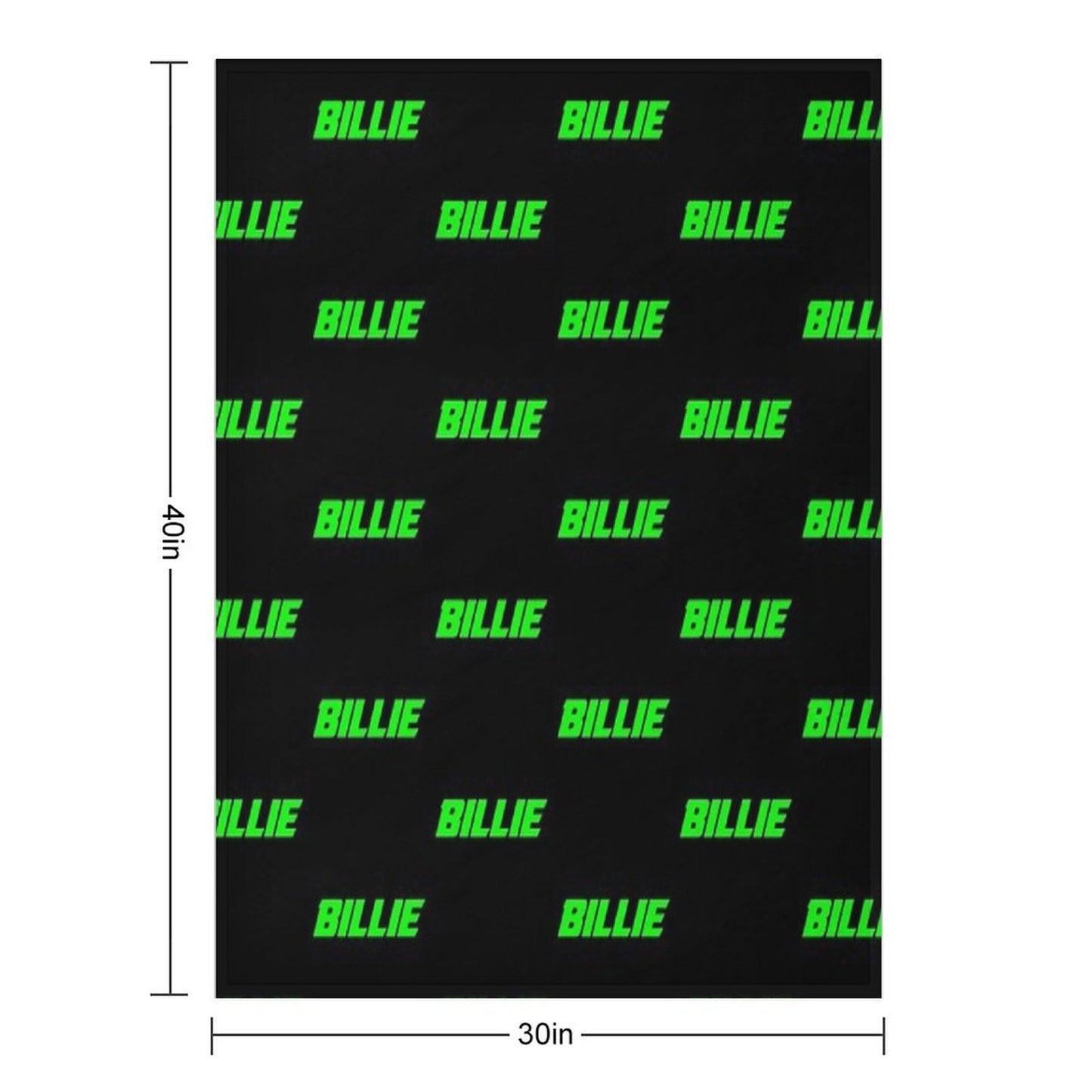 Neon Billie (black Bg) Throw Blanket