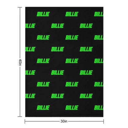 Neon Billie (black Bg) Throw Blanket