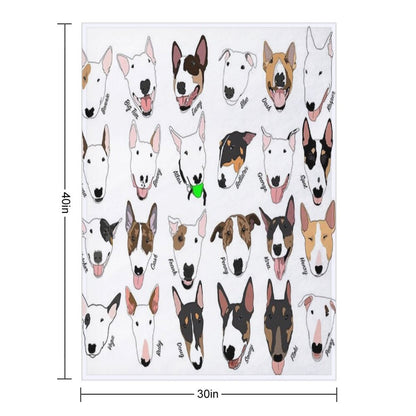 Glasgow Bull Terrier Club Throw Blanket