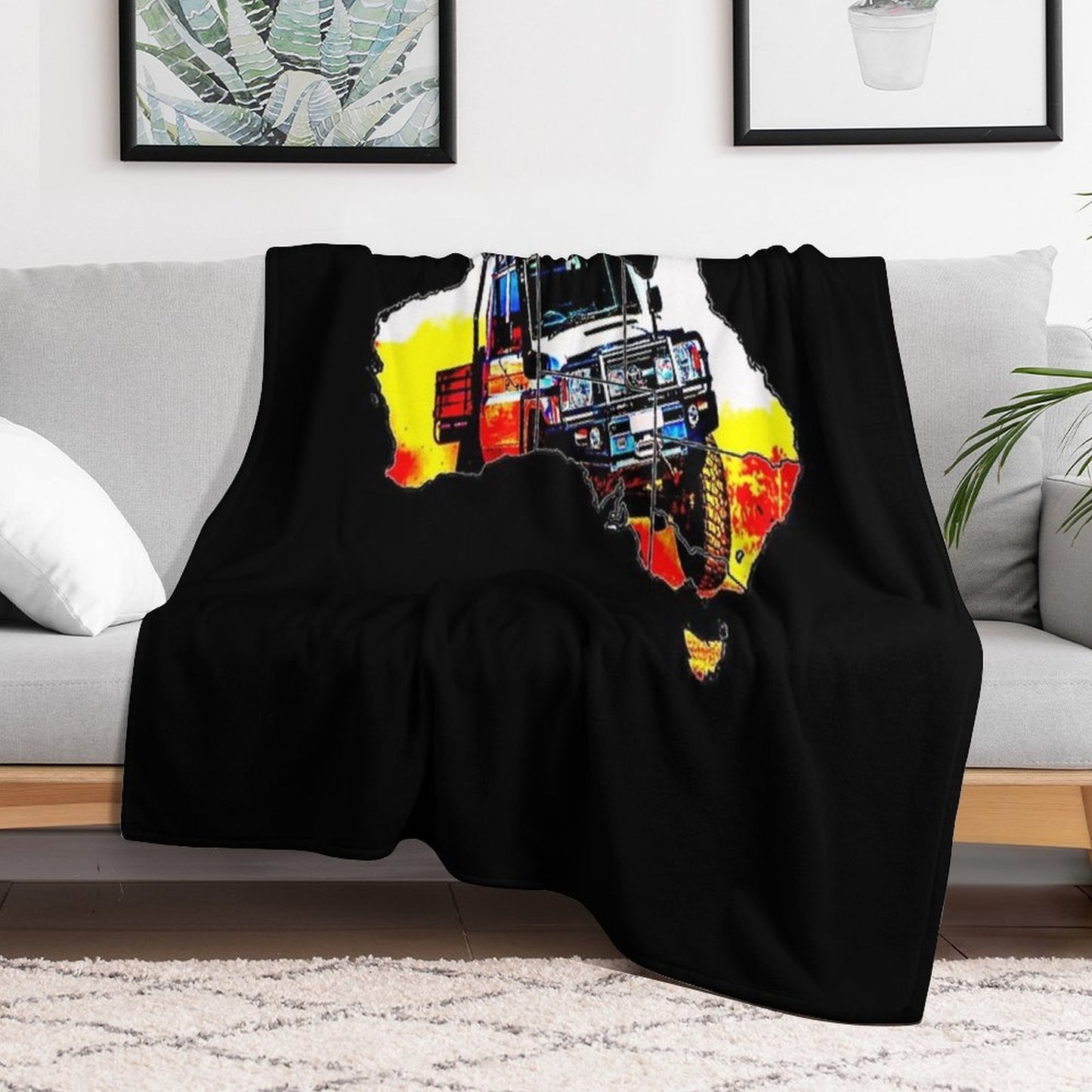 Toyota Land Cruiser 79 4wd 4x4 Throw Blanket