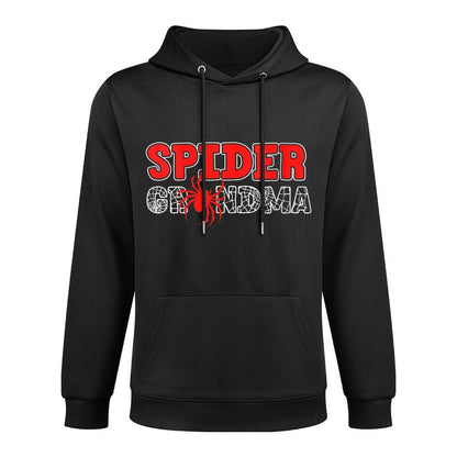 Womens Spider Grandma Spidey Birthday Matching Family Christmas Adjustable Hood Hoodie