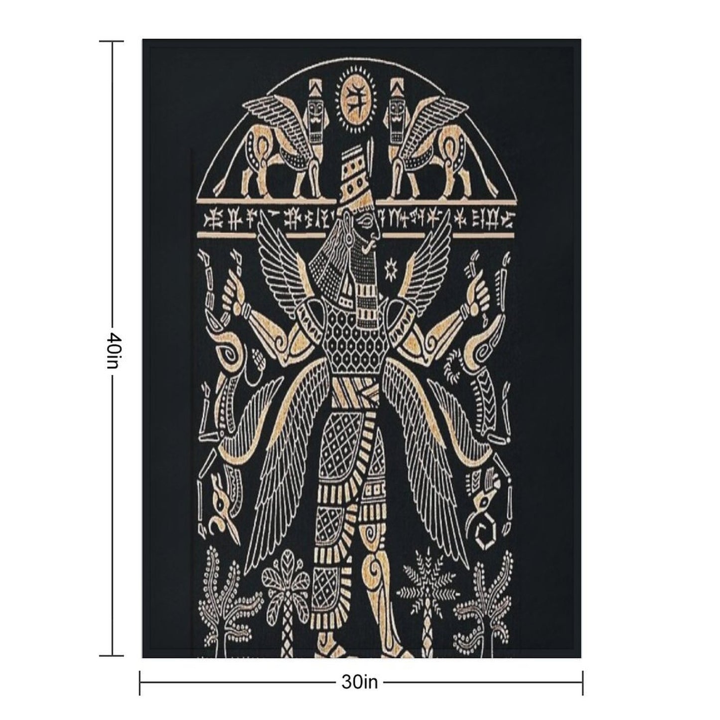 ASSYRIAN Throw Blanket