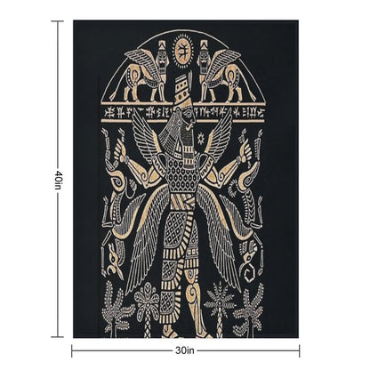 ASSYRIAN Throw Blanket